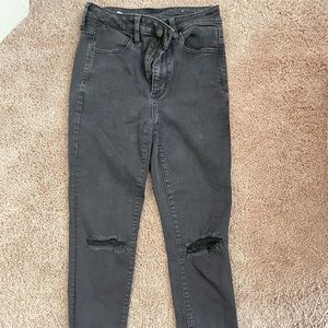 American Eagle Black Ripped Jeans